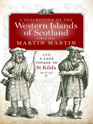 cover image of A Description of the Western Islands of Scotland, Circa 1695